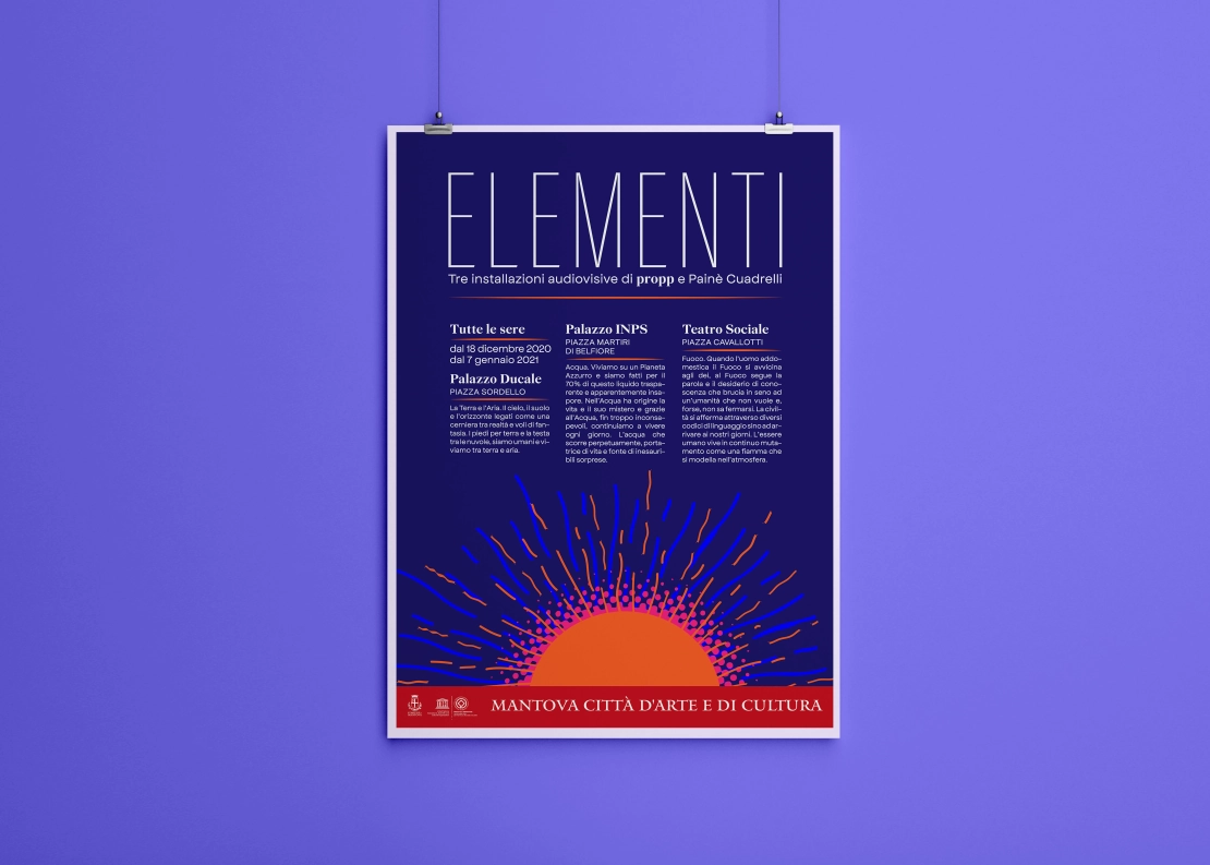 locandina videomapping natale 2020 Comune di Mantova