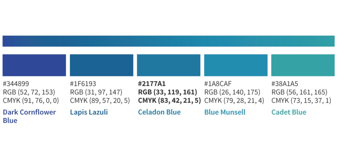 studio palette cromatica per Orbital Srl